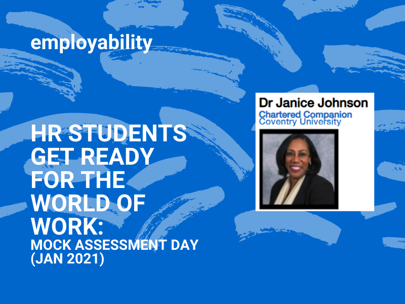 HR students get ready for the world of work: mock assessment day (January 2021)