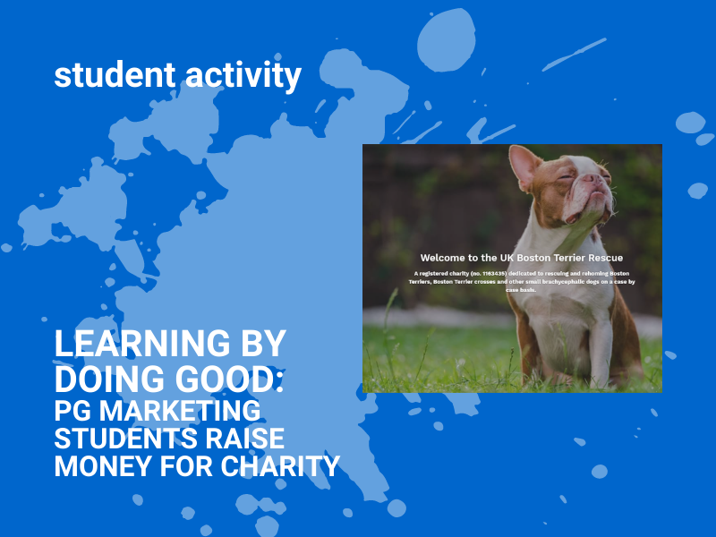 Learning by Doing Good: Masters Marketing Students Raise Money for Charity  